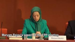 Maryam Rajavi at the Council of Europe 24 January 2018 Call for the release of detained protesters