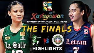 DLSU VS. LETRAN FINALS | Full Game Highlight | Kadayawan Women's Invitational Volleyball Tournament