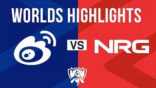 WBG vs NRG Full Highlights | Worlds 2023 Swiss Day 1 | WeiboGaming vs NRG