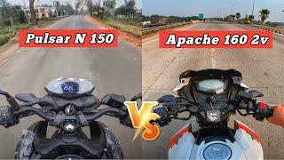 Bajaj Pulsar N 150 VS TVS Apache RTR 160 2V | Detailed Comparison | Which One To Buy? |