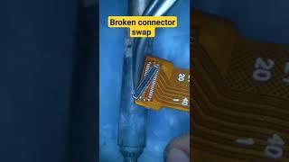 Broken connector swap #phonerepair #smartphone #repair  #technology