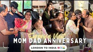  Surprising My Parents in India on Their 26th Anniversary | UK to India surprise visit ️
