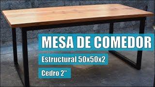 Mesa de comedor Estilo INDUSTRIAL - Estilo MODERNO