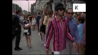 Late 1960s King's Road London, 60s Fashion, Street Style, 35mm Archive Footage