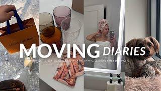 MOVING VLOG: apartment updates, secret santa shopping, LeeRoy’s first day home & target haul