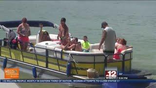 Visitors celebrate Independence day at Tygart Lake