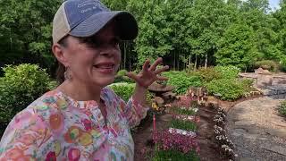 Adding Color Near the Fountain with Creekside Nursery