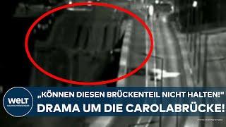 DRESDEN: "Können diesen Brückenteil nicht halten!" Drama um Carolabrücke! Und jetzt droht Hochwasser