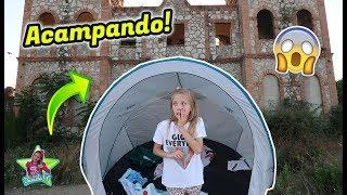 ACAMPANDO EN EL ESCONDITE ABANDONADO DEL DESCONOCIDO MISTERIOSO  PASO LA NOCHE? LO PASO MAL