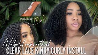 Wow BEST KINKY CURLY WIG FOR BEGINNERS! PREPLUCKED CLEAR LACE FRONT WIG Ft  XRSBEAUTYHAIR