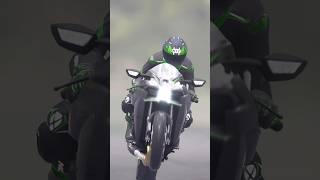 Kawasaki Ninja H2 Road Legal fasted Bike with fast Rider #ride5 #shorts