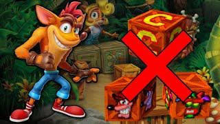 I tried beating Crash Bandicoot 3 WITHOUT breaking boxes