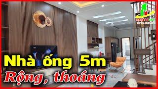 Nhà phố 5x16m 2 tầng, 3 phòng ngủ. Nhà ống mặt tiền 5m