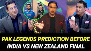 Shoaib Akhtar, Waqar Yunus & Wasim Akram prediction before India vs New Zealand final | Ind vs Nz.