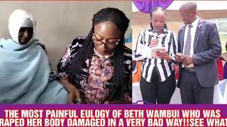 MAITHORIEULOGY YA BETH WAMBUI URIA ANYITIRWO KIA HINYA NA GUTHUKANGIO MWIRI WAKE NA NJIRA YA UNYAMU