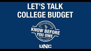 UNC: Budgeting For College, Tips from the University of Northern Colorado's College Students