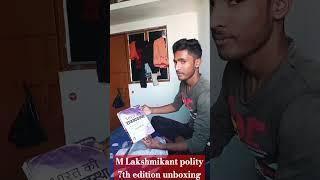 m Lakshmikant polity 7th edition book unboxing #books #polity #upsc #ias #shorts #viral