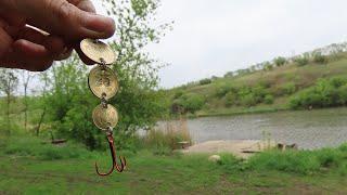 SPOON OF COINS! do-it-yourself homemade spinner for pike