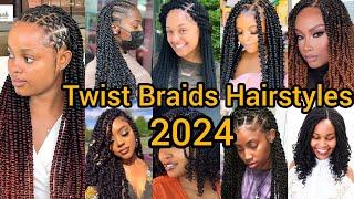 Latest Twist Braids Hairstyles for Black Women | Braided Hairstyles for Ladies | Twist Hairstyles