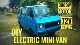 Suzuki carry conversion into electric project | 72v 3000w gear box drive E-Vehicle