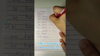 Easy English conjugation for küssen #funlearning #easylearning #germanlanguage #learngerman #free