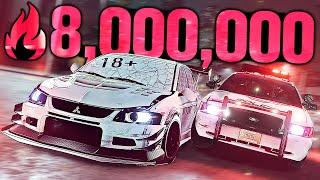 Need for Speed Heat - 8,000,000 REP IN ONE NIGHT! (18+ Evo)