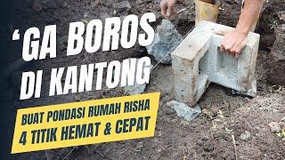 CARA BUAT PONDASI RUMAH RISHA 1 LANTAI SUSUN DI SUDUT BANGUN RUMAH MINIMALIS HEMAT JUTAAN