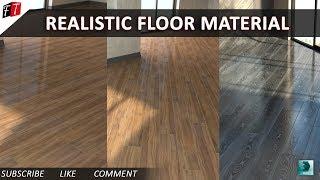Realistic Floor Material in 3D Max 2016 Vray