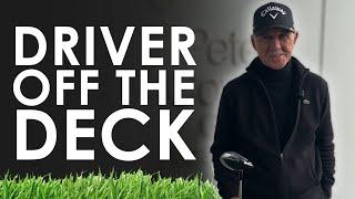 Pete Cowen explains how to PERFECTLY hit a driver off the deck