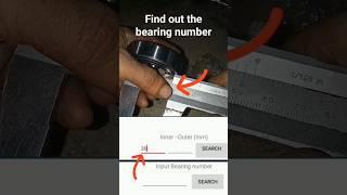 Find out the bearing number #bearing #verniercaliper #ballbearing