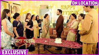 Mangal Lakshmi: Kusum Ke B'day Me Aaya Non-Veg Cake, Saumya Par Adit Ka Nikla Gussa | On Location