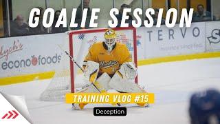 NCAA Goalie Training- Vlog #15- Deception with Pass Option