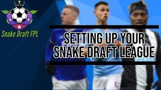 How The Snake Draft FPL League is Set Up for 22/23 on Draft Fantasy Football