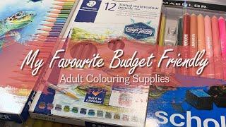 My Favourite Budget Friendly Adult Colouring Supplies / Adult Colouring