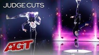 OMG! Marina Mazepa Will SHOCK You With These Extraterrestrial Moves - America's Got Talent 2019