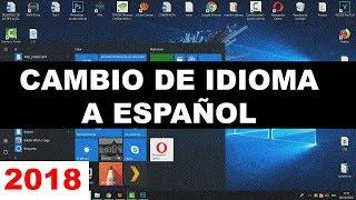 Como cambiar el idioma en windows 10 (de ingles a español)