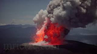 Gunung Ibu volcano - Eruptions at night