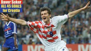 Davor Suker ◉ All 45 Goals for Croatia 