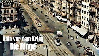 Köln vor dem Krieg - Die Ringe (koloriert) -  Cologne´s Ring-boulevard - pre-war (colorized)