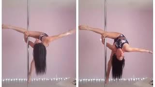 Pole Dance уроки. Средний  уровень.