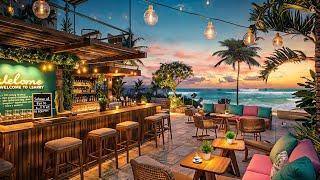 Hawaii Coffee Space  Smooth Instrumental Jazz Music & Ocean Wave Sounds for a Refreshing