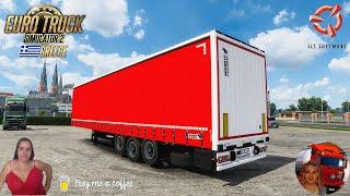 Euro Truck Simulator 2 (1.53) SCHMITZ S.CS 2014 Delivery to DLC Greece by SCS + DLC's & Mods