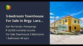 3-bedroom Townhouse For Sale in Brgy. Lara San Fernando Pampanga - Onepropertee