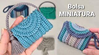 Bolsa de crochê MINIATURA -            Modelo Multiuso