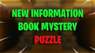 NEW INFORMATION ABOUT THE BOOK PUZZLE.. [SOLVED??]