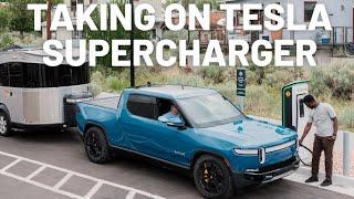 Can Rivian Adventure Charger Network Compete with Tesla Supercharger Network?