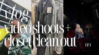 Vlog | Styling a Music Video + Closet Clean Out