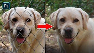 30 Second #Photoshop - Easily Remove Fences from Photos