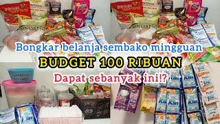 DAPAT SEBANYAK INI, BELANJA SEMBAKO  BUDGET 100 RIBUAN BISA UNTUK STOK BEBERAPA MINGGU KEDEPAN ‼️