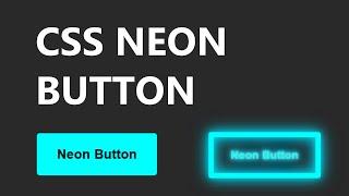 Create a Neon Button in CSS | Super Simple | WebSprint Neon Effect Generator